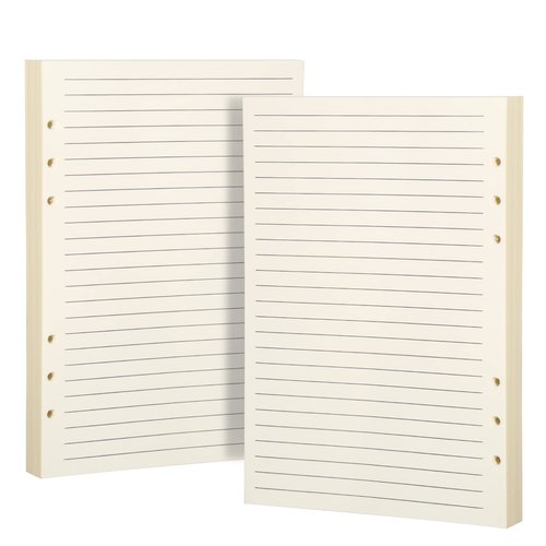 Purture A5 Paper, Planner Inserts for A5 Binder, Lined Paper Refill for Binder Planner Notebook Journal, 140 Sheets/280 Pages