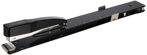 Swingline Long Reach Stapler, 20 Sheet Capacity, Jam Free, 12" Reach, Metal, Black (S7034121P)