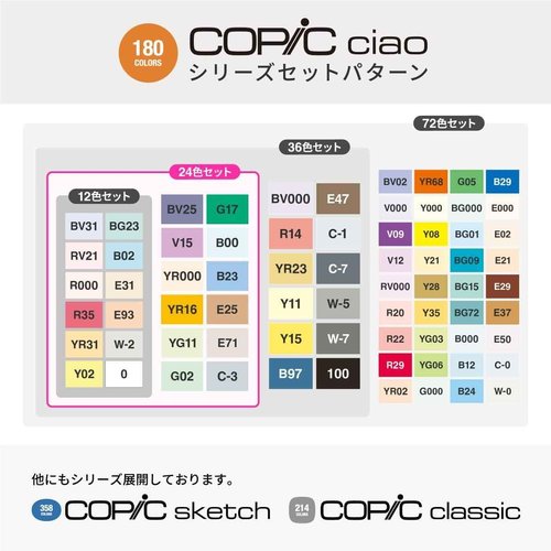 Copic Ciao Start 36 Color Set