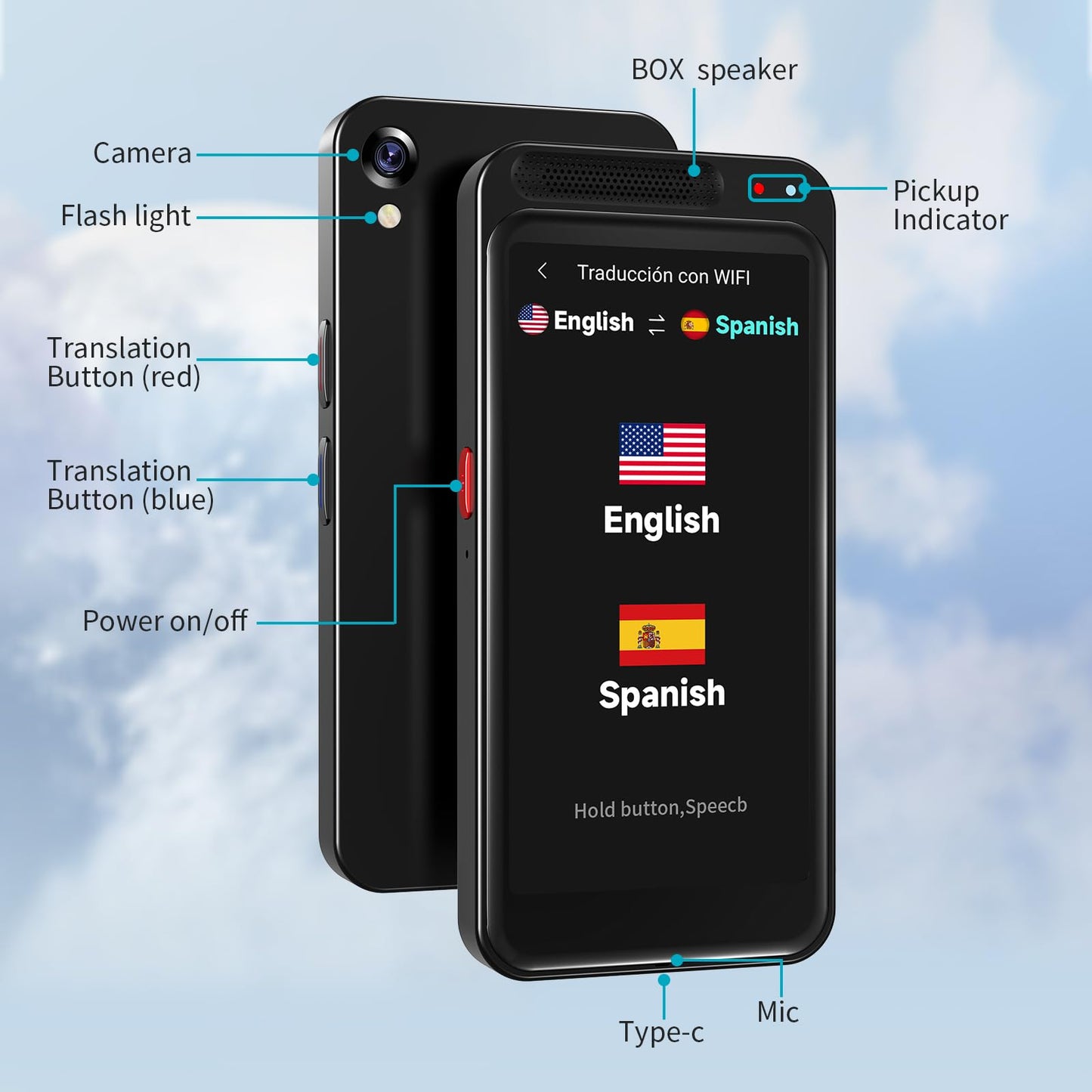 Language Translator Device No WiFi Needed, 150+ Languages Translation in Real Time for Voice/Text/Photo/Offline, Upgraded AI Translator Support ChatGPT, HD Touch Screen for Business Learning Travel