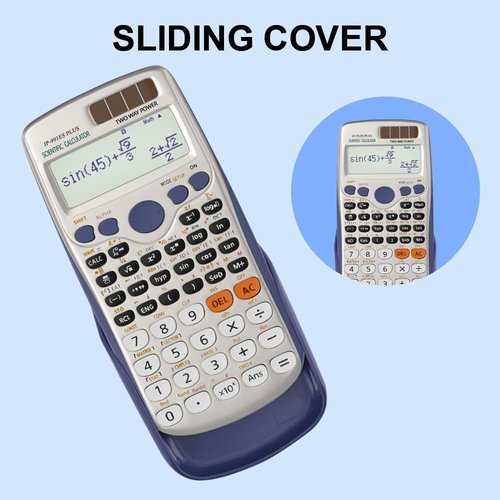 IPEROT Scientific Calculators, Solar Scientific Calculator Large Screen 417 Function, Calculators Very Suitable for High School and College Students Calculus Algebra and Other Math Textbooks (Solar)