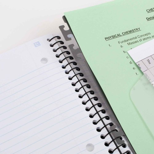 Five Star Flex Refillable Notebook + Study App, 1 Inch Binder with Customizable Cover, College Ruled Notebook and 3 Ring Binder, Hybrid NoteBinder, 200 Sheet Capacity, Green (29326AQ8) (Pack of 4)