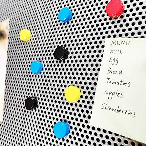JILoffice Bulletin Board, Magnetic Board 24 x 18 Inch, Great Wall Mounting Board with 40 Magnets, Decorative Board for Photos and Messages