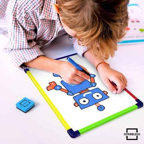 10 Pack Small White Board Dry Erase Board for Kids Portable 9"x12" Drawing Magnetic Mini Whiteboard White Board for Students Teachers School Supplies Lapboard Small Dry Erase Board for Kids & Erasers