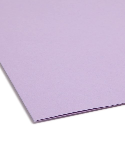 Smead Fastener File Folder, 2 Fasteners, Reinforced 1/3-Cut Tab, Legal Size, Lavender, 50 per Box (17440) (Pack of 1)