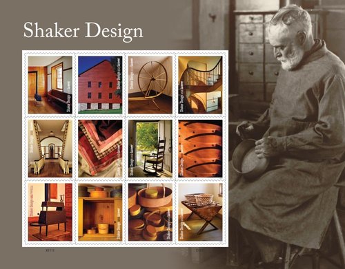 Shaker Design 2024 Forever Postage Stamps - First-Class Mail | Sheet of 12