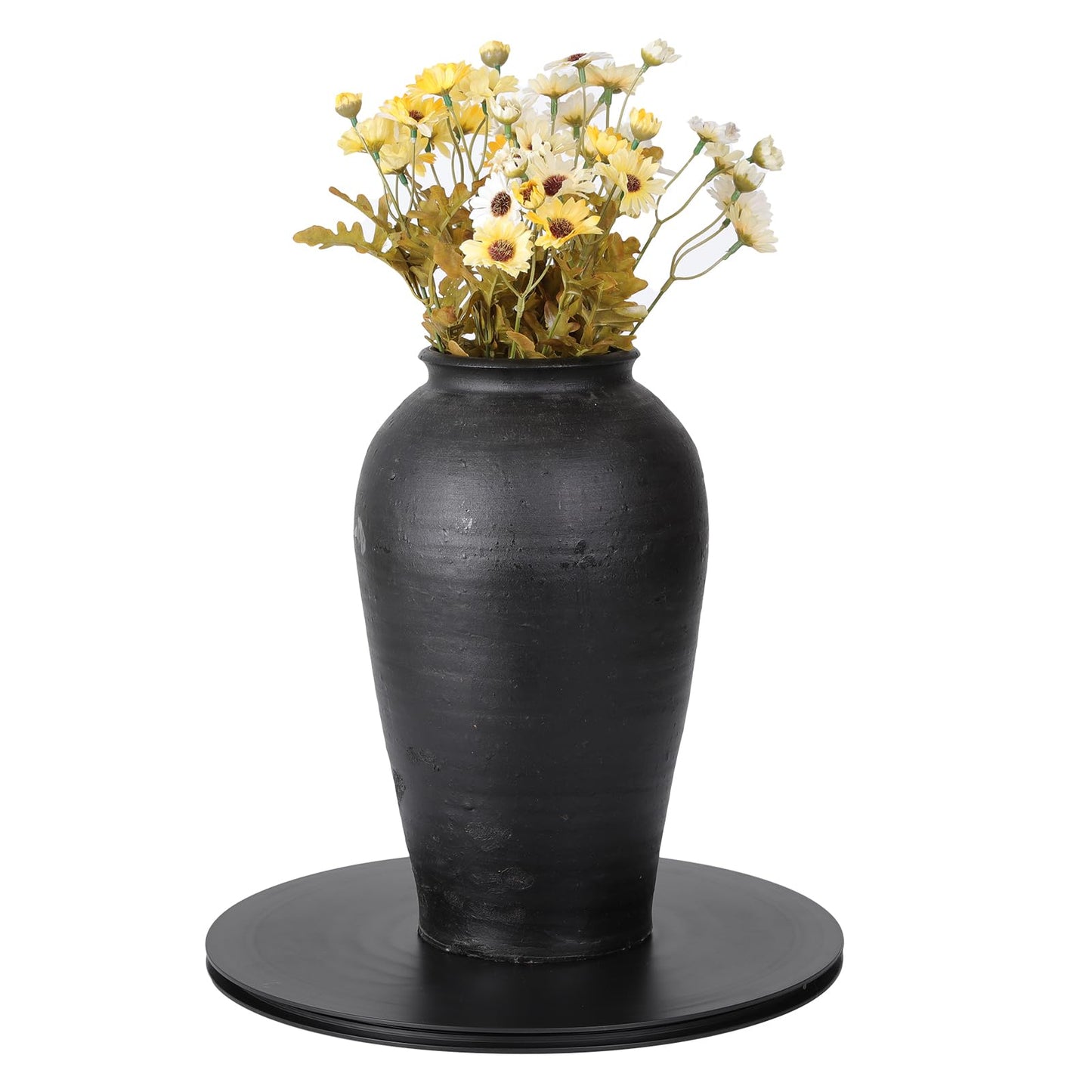 ZZRANYE 14 Inch Heavy Duty Rotating Swivel Stand - 360 Degree Rotating Lazy Susan Base with Steel Ball Bearings for Model Base/Rotating Plants/Crafts Stand Monitor/TV/Monitors/Potted Plants