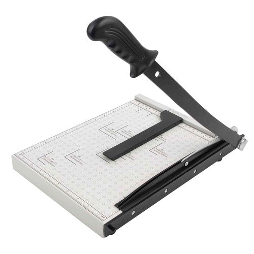ZEQUAN A4 Paper Cutter Heavy Duty Metal Base, Stack Paper Trimmer Guillotine 13" Cutting Length, Guillotine Paper Slicer Cutter, 10 Sheet Capacity, for Office Home or School