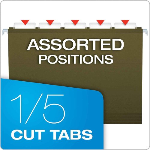 Pendaflex 415215 Hanging File Folders, Green