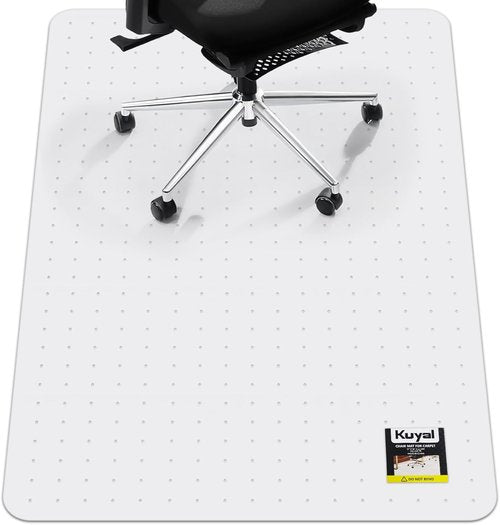Kuyal Office Chair Mat - Heavy Duty Clear Protector for Carpeted Floors | 32x48 Inch for Easy Movement