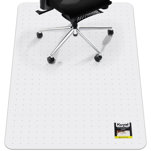 Kuyal Office Chair Mat for Carpet, 32x48 Clear Heavy Duty Computer Chair Mat, Under Desk Protector Carpeted Floors Mat, Easy Chair Movement,Ship Flat