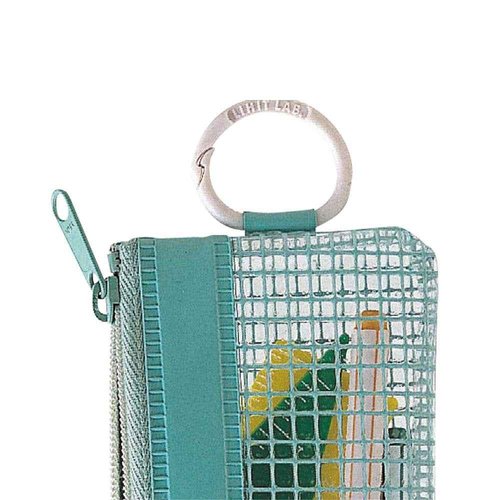LIHITLAB LIHIT LAB. Mesh Pouch, 16.6 x 11.3 inches, Sea Green (F247-Sea-Green)