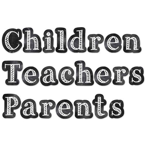 CTP Chalkboard Punch-Out Letters for Classroom – Essential Homeschool Supplies – Top Back to School Supplies Creative Teaching Press (Pack of 2)