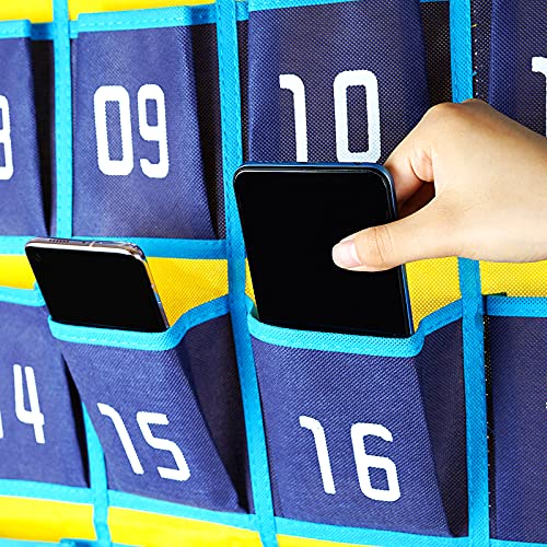 Loghot 36 Pockets Classroom Cell Phone & Calculator Organizer - Blue