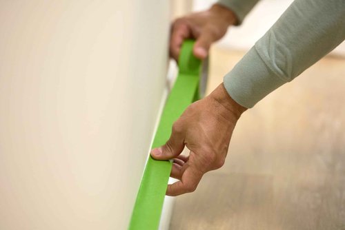 FrogTape Multi-Surface Painters Tape with PAINTBLOCK, 1 Inch Wide (0.94 In. x 60 Yds), Medium Adhesion, Green, 6 Rolls (240659)