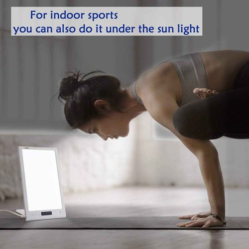 JUXLamp Bright Light Therapy Lamp 12000 Lux - Sunrise Alarm Clock with Dawn Simulator, APP Control - Wake Up Happy & Start Your Day Positively