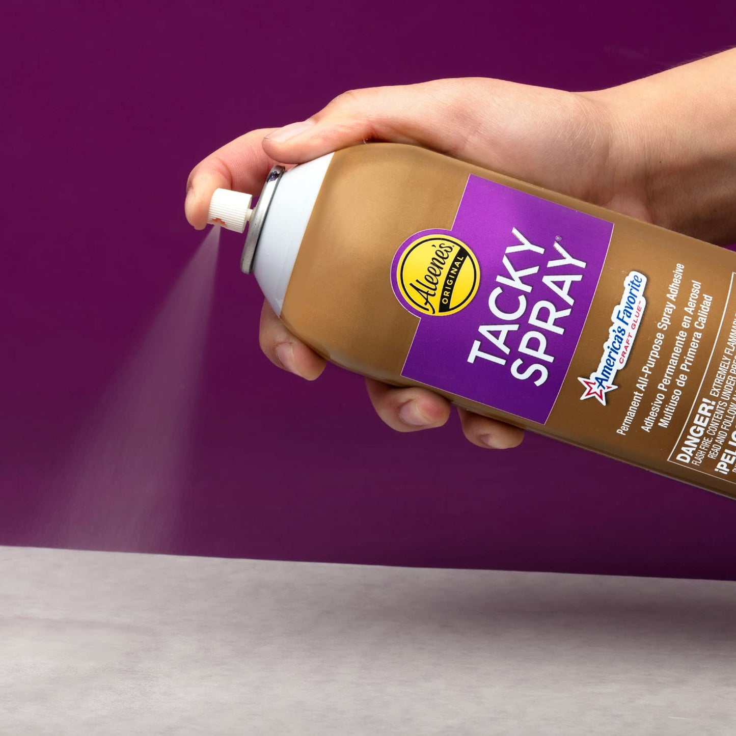 Aleenes Tacky Spray Glue, Premium All-Purpose Adhesive Spray, Permanent Bond, Stong Hold, Dries Clear, 11 Ounce