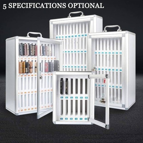 QIUFANGM Cell Phone Storage Box Aluminum Alloy, Mobile Phone Cabinet Meeting Room Cell Phone Locker Capacity, Cell Phones Storage Cabinet for Office School Classroom Factory(12slots)