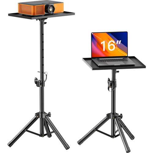AMADA Projector Stand, Laptop Stand with Adjustable Height 22 to 36 inch, Heavy Duty Projector Mount as DJ Racks, Portable Projector Tripod Stand, Tall Floor Stand for Office, Home, Stage or Studio