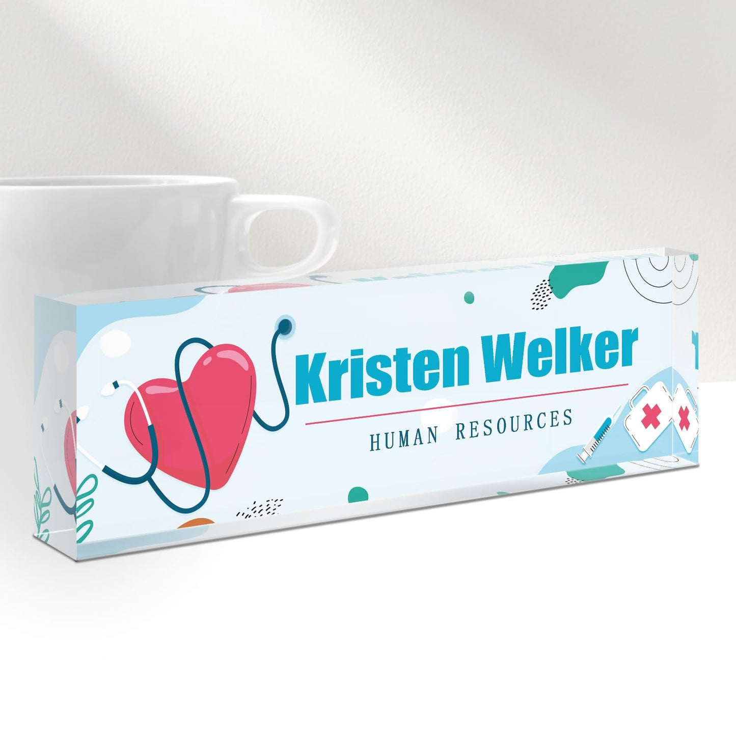 Gowellly Office Desk Name Plate Personalized - Custom Nurses Week Gifts Bulk 2025 - Nurse Appreciation Gifts - Nurse Practitioner Gifts for Women (Nurse Gifts)