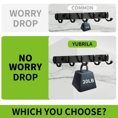 Yubrila 6 Rolls,Double Sided Tape Heavy Duty,Strong Nano Adhesive Mounting Tape for Walls Decor Picture Poster Hanging Strips