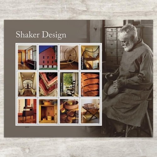 Shaker Design 2024 Forever Postage Stamps - First-Class Mail | Sheet of 12