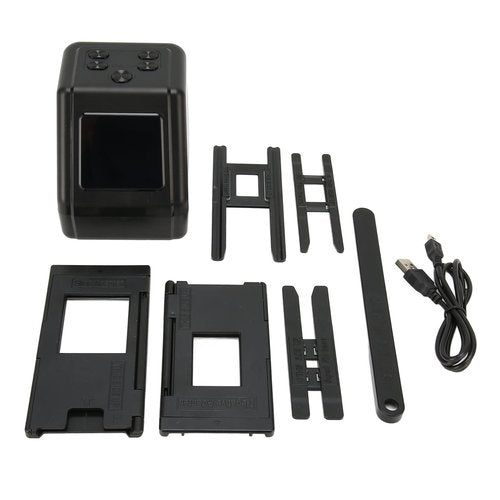 Film Slide Scanner Convert 135 126 110 Films Slides to Negatives Color Black White JPG Photos 22MP with 2.0in LCD Screen, Fast Conversion, Adjust Brightness