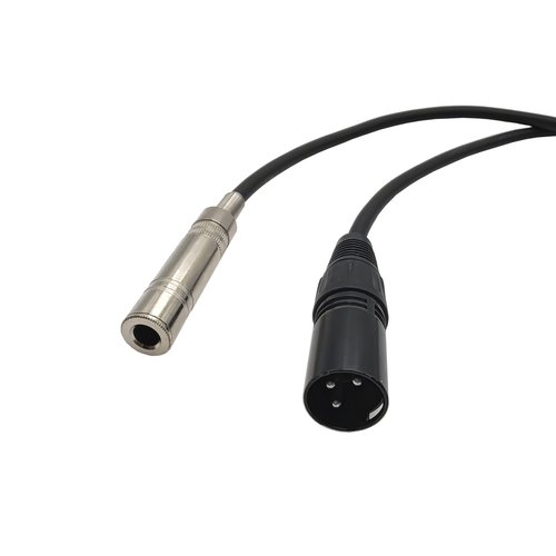 Voluty Tek XLR Male to 1/4 inch 6.35MM Female Stereo Audio Cable 3PIN XLR Male to TRS Female Cable 1 FT(30cm) 2pcs