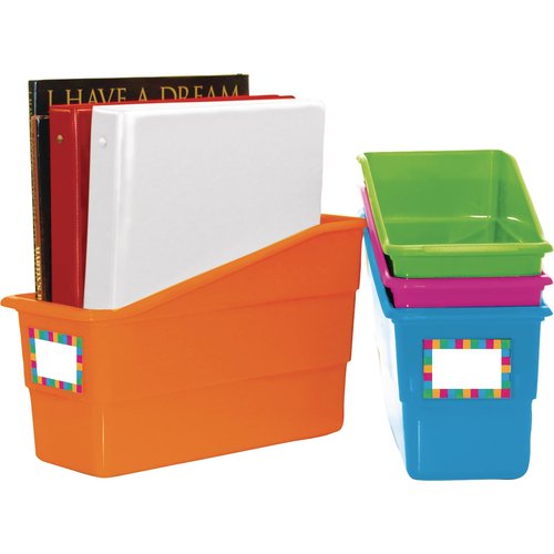 Really Good Stuff Set of 4 Neon Book And Binder Holders