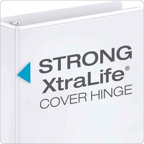 Cardinal Economy Binders Bundle - 3" and 2" Binders with Round Rings, Holds up to 625 Sheets, ClearVue Presentation View, Non-Stick, White