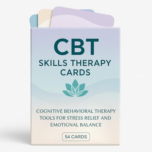 Cognitive Behavioral Therapy Cards, CBT Tools for Anxiety Relief, Coping Skills for Teens, Mental Health, Group Therapy Activities, Cognitive Psychology, CBT Games for Therapists