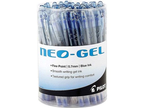 PILOT Neo-Gel Gel Pens, Fine Point, Blue Ink