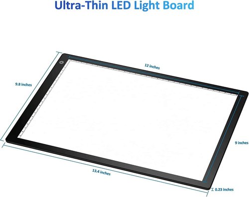 Eyesen Slide Viewer Light Box, Ultra-Thin A4 USB Powered Light Scanner for Photo Slide and Film Negative Scanning, Christmas Gift, Tattoo Drawing, Artist Sketching