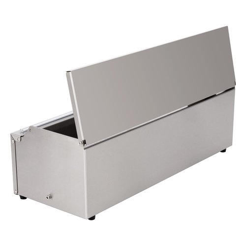 Stainless Steel Food Wrap Dispenser - 18” Commercial Stretch Film Packing Machine with Slide Cutter