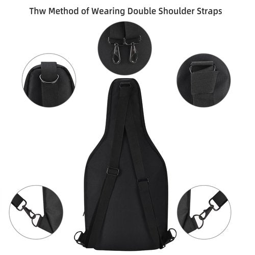 LEFOR·Z Carrying Case Compatible with PDP RIFFMASTER Wireless Guitar Controller,Travel Storage Backpack Bag Fits for PlayStation/XBOX Guitar Controller/Laptop/Cable with Shoulder Strap