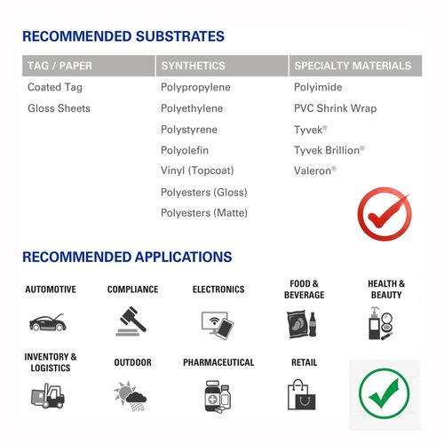 (4 Rolls) 2.24" x 244' Premium Resin Ribbon, 57mm x 74m Black Thermal Transfer Ribbon for 2'' Desk-Top Thermal Label Printers Like Zebra TLP2824, TSC, GoDex, Honeywell.. 1/2'' core