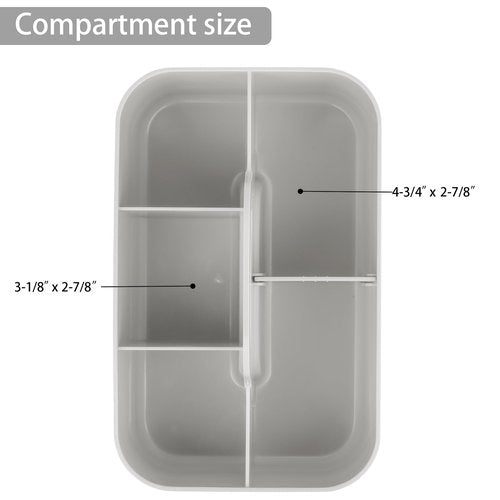 Tiawudi 2 Pack Caddy Organizer with Handle, Portable Plastic Caddy, Storage Organization for Cleaning, Bath, Makeup, Art, Craft, Stationery, Classroom and Office, Tote Organizer