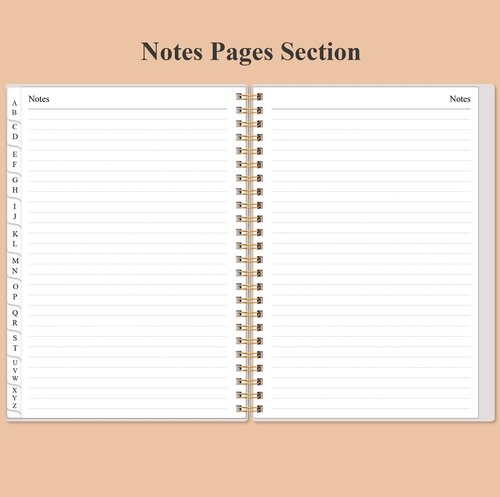 Heveboik Client Record Book - Hair Stylist Client Profile Book-Binder and Client Record Cards with A-Z Alphabetical Tabs for Salons, Hair Stylist, Nail, Small Business, Rose Leaf