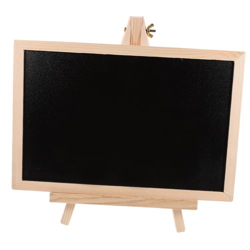 Holibanna Standing Chalkboard Sign with Wood Base Versatile Message Board for Home Bar and Events Easy to Clean Lightweight for Displaying Menus Prices and Daily