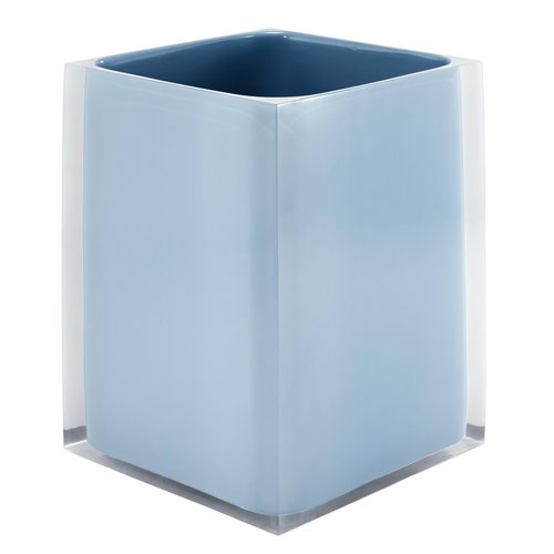IZOD - Wastebasket, Decorative Trash Can, Durable, Dorm Room Essentials, Modern Home Decor (Marina Collection, Blue)