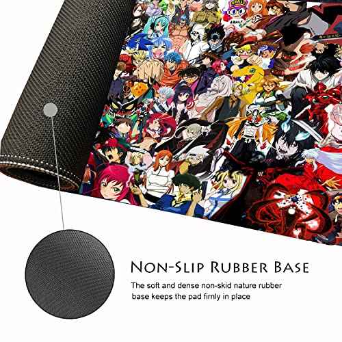 Extended Large Gaming Mouse Pad, Full Desk Keyboard Mouse Pad, XXL Bigmouse Pad with Anime, Waterproof and Anti-Skid for Office Desk Decor (31.5¡¿11.8¡¿0.1 inch)
