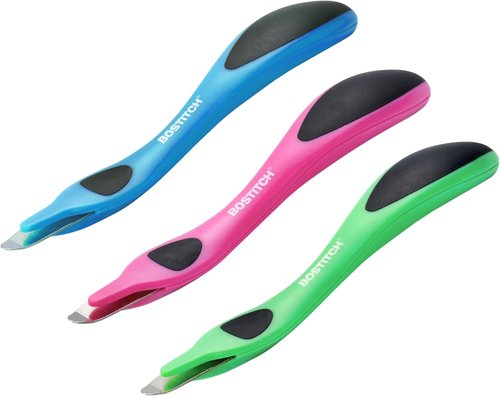 Bostitch Professional Magnetic Staple Remover - Vibrant Colored 3-Pack for Office, Home & School