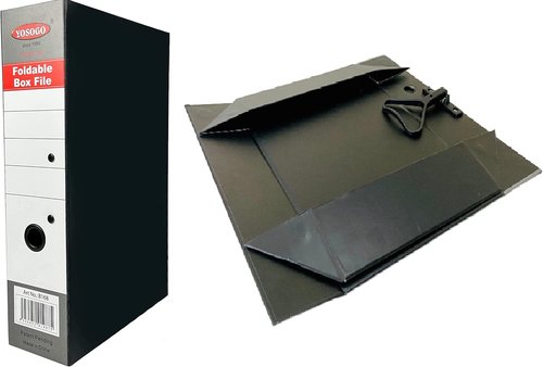Foldable Box File Binder by [Brand Name] - Portable Document Organizer with Magnetic Closure | Space-Saving Design (Pack of 2)