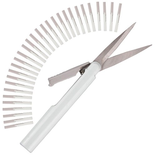 BambooMN Penblade Pen-Style Portable Travel Scissors Bulk Pack - Sage - 30 Pairs