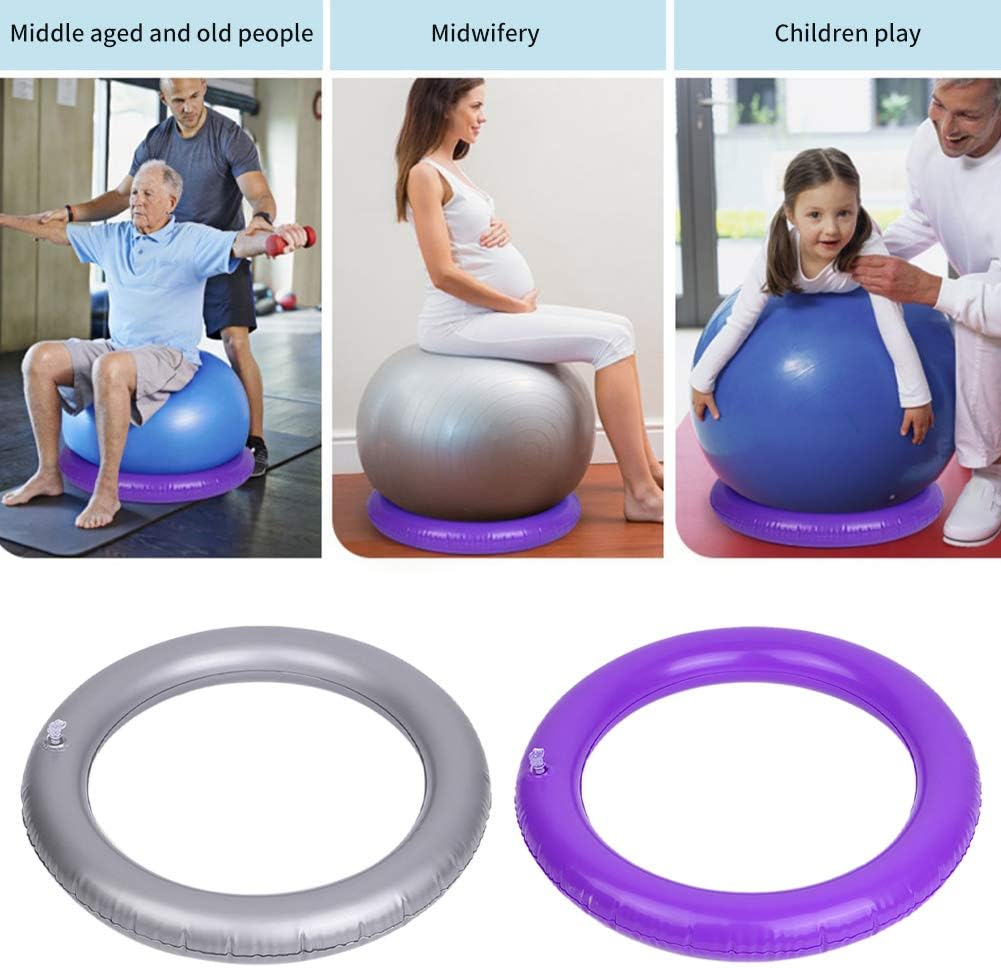 Yoga Ball Base - PVC Anti-Slip Fitness Ball for Home Gym | Improves Posture & Balance