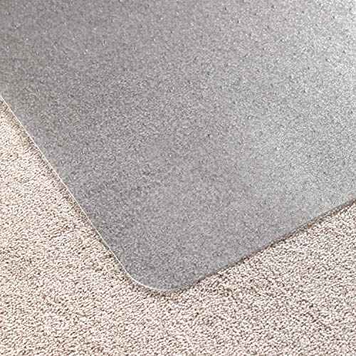 Floortex¢ç Exclusive Vinyl Lipped Chair Mat for Carpets up to 1/4" - 36" x 48", Ships Flat