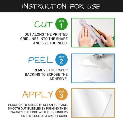 HA SHI Clear Adhesive Sheets Roll - 18" x 78" (6.5 Ft) | Includes 3 Dry Erase Markers & Bulletin Board Paper