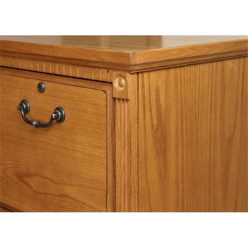 BOWERY HILL Transitional 4 Drawer Wood File Cabinet in Natural