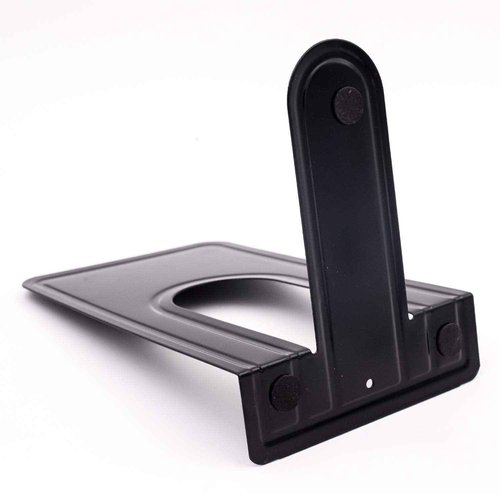 8 Pairs 16 Pieces 8.3 x 5.1 x 6.5 Inch Metal Bookends, KINJOEK Heavy Duty Book Support with Anti Slip Pads for Books, Magazines, DVDs, Perfect for Home, Office, School, Library, Black