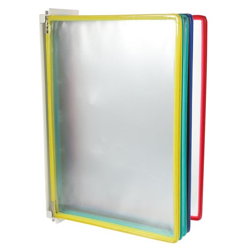 Ciieeo Wall Mounted File Folder Hanging Document Rack Drawing Organizer Page Protectors Plastic Stand Plastic Storage Shelf Wall Mounted Shelves for Storage Wall-mounted File Holding Bag